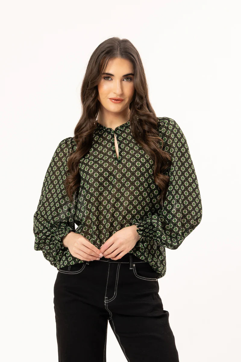 Leila + Luca LS Movement Blouse