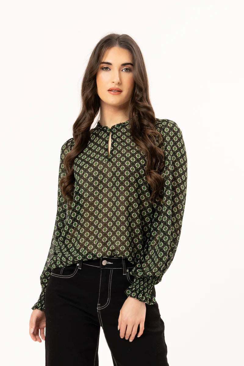 Leila + Luca LS Movement Blouse