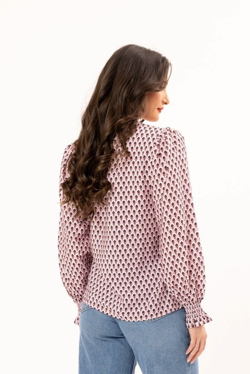 Leila + Luca LS Movement Blouse