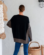 Load image into Gallery viewer, Label Of Love Linnie Round Neck Knit Taupe Stripe
