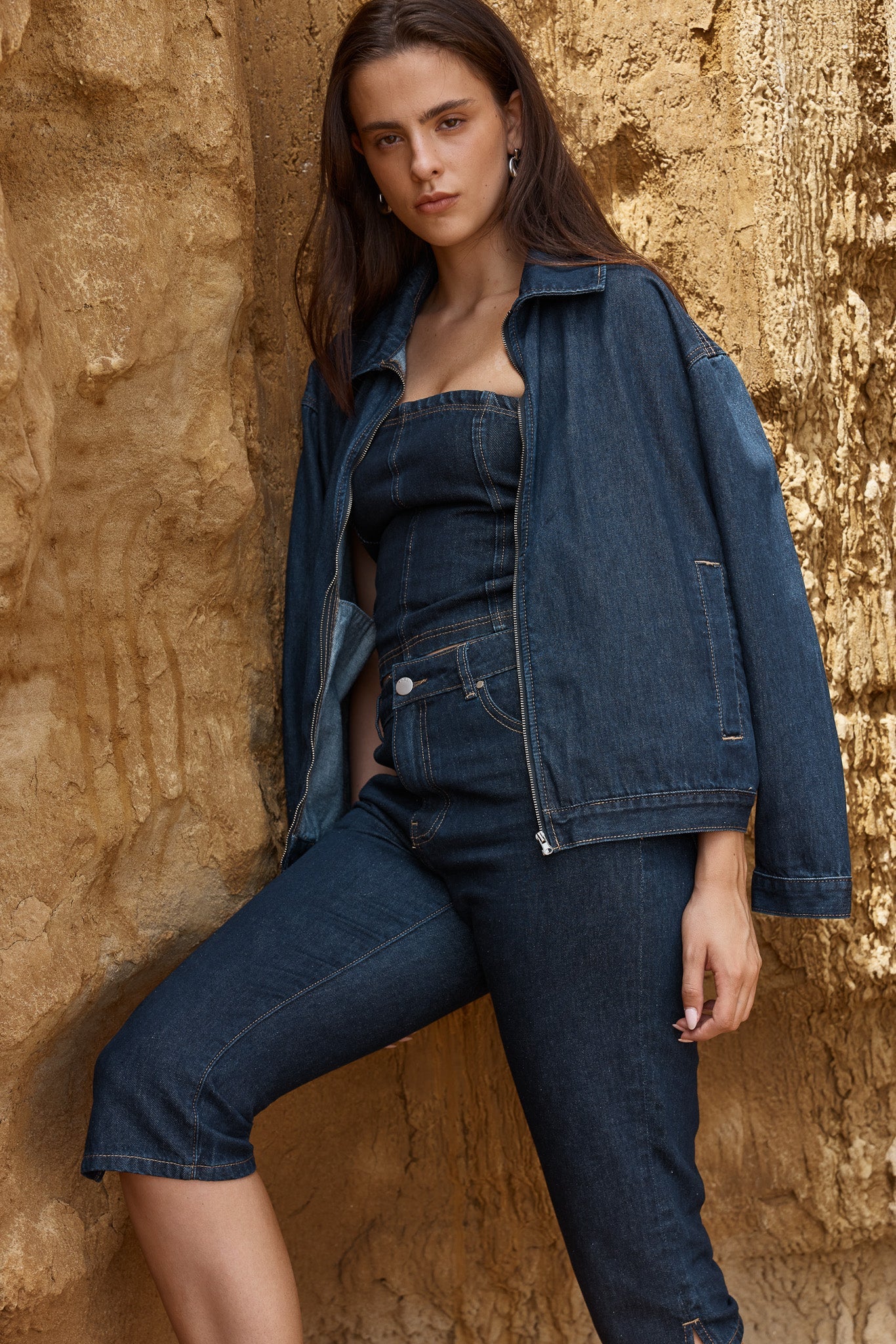 SASS Kumi Zip Denim Jacket