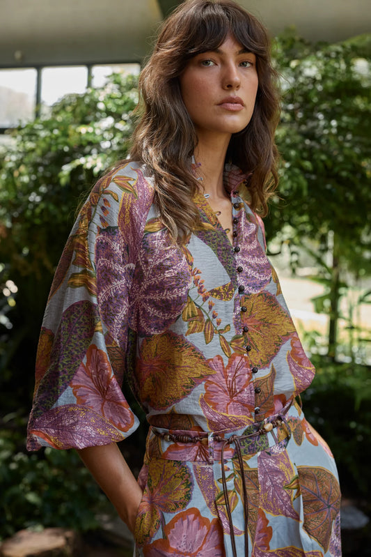 Fate +  Becker Daria Shirred Blouse