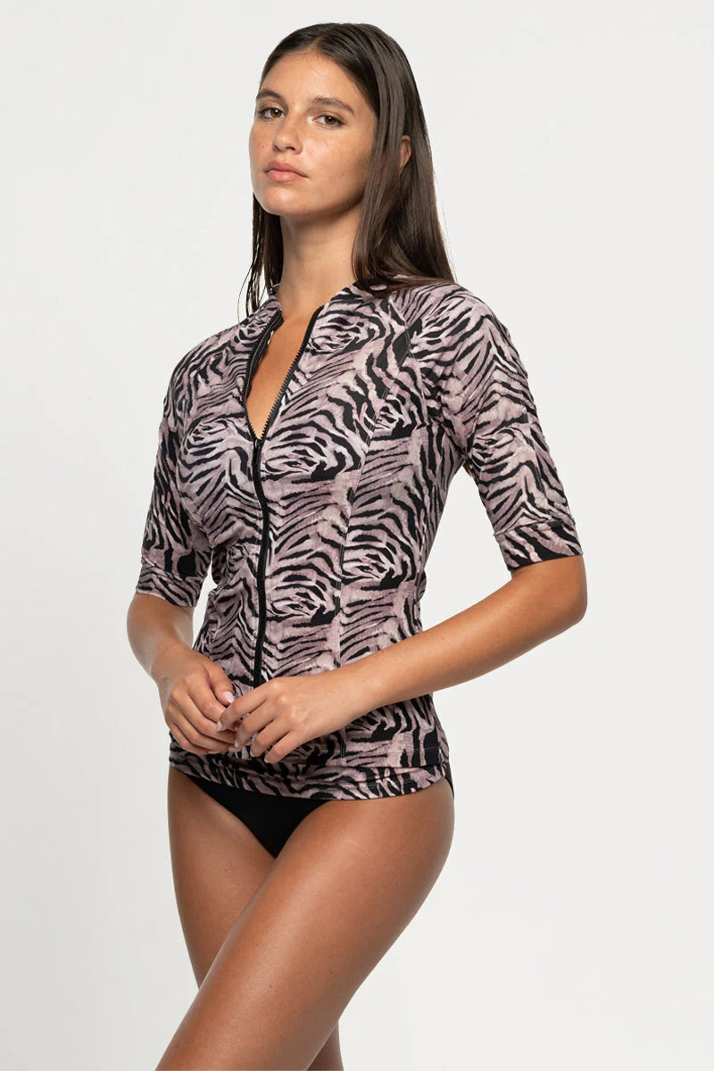 Nip Tuck Tuamotu Yvonne Full Zip Sun Safe Top
