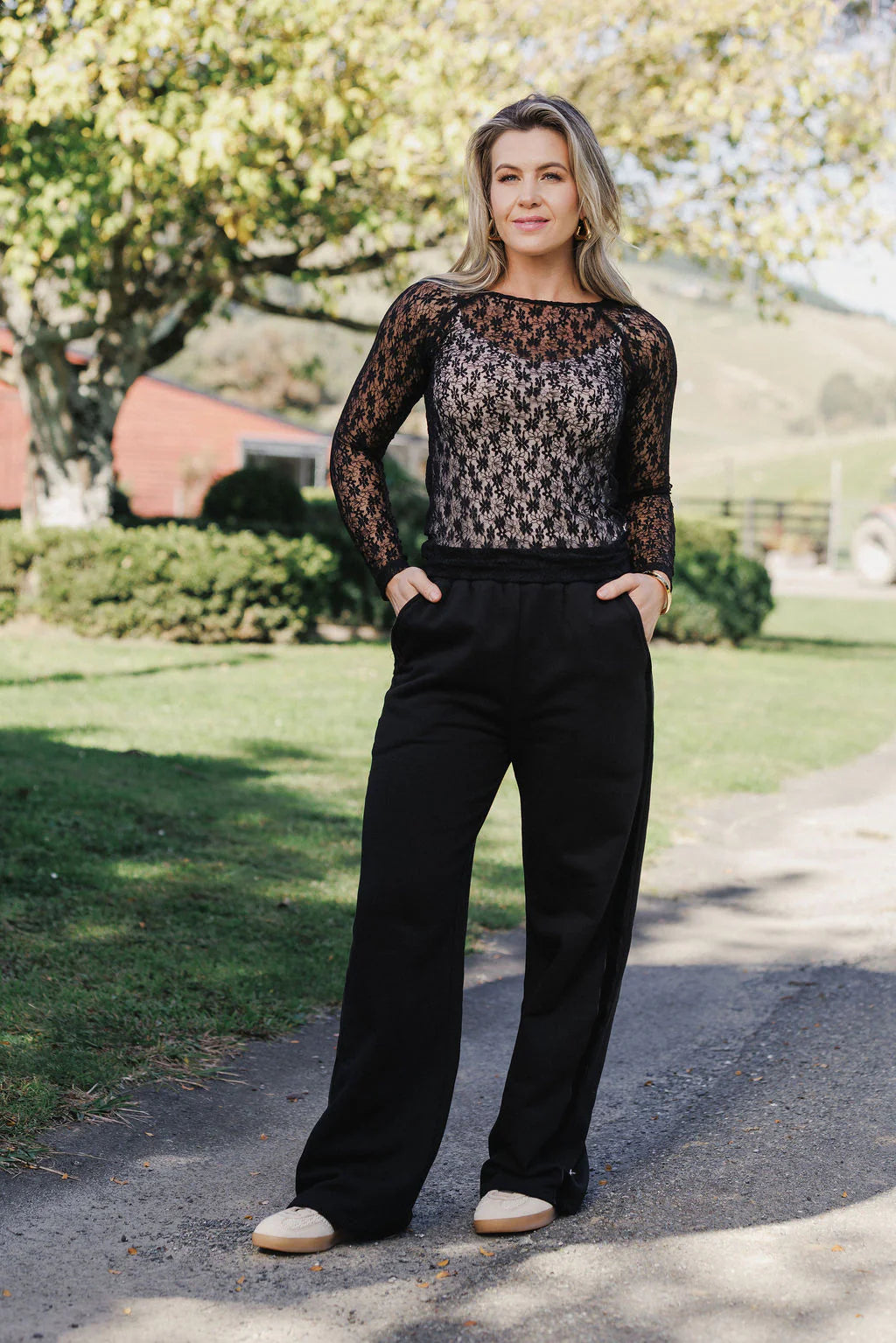 Homelee Alpine Palazzo Pants