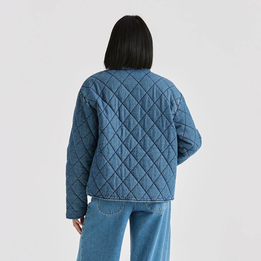 Riders By Lee Denim Quilted Bomber