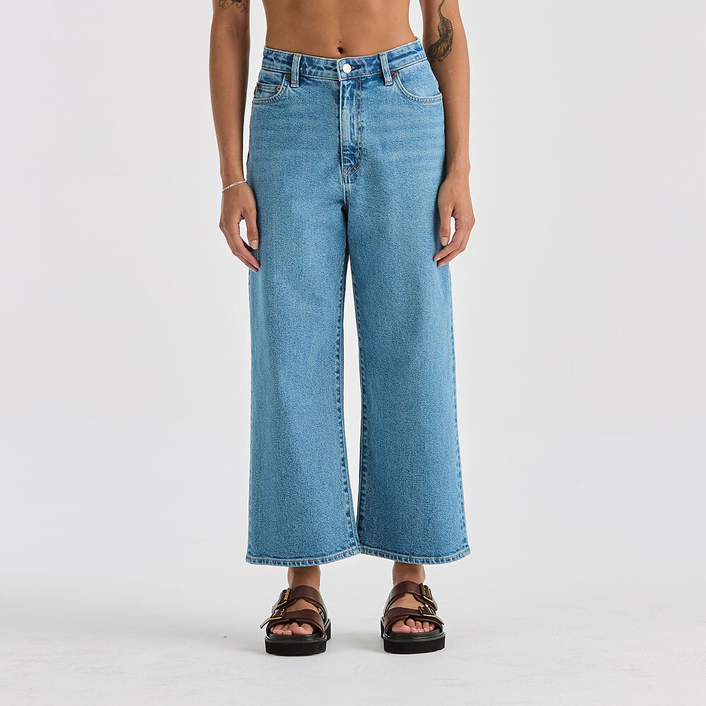 Riders Hi Wide Crop Jeans