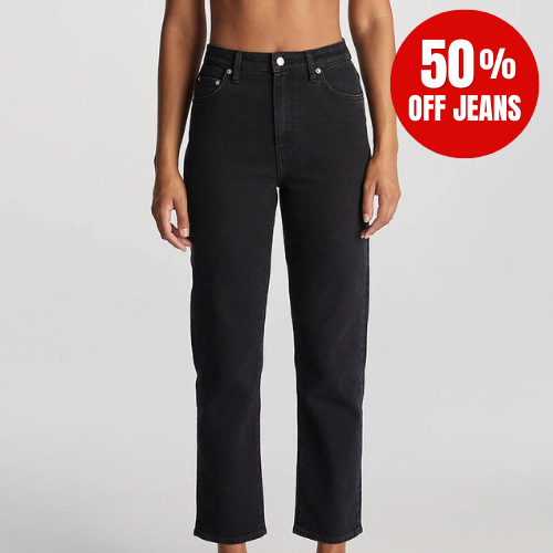 Riders Hi Slim Straight Cropped Jeans