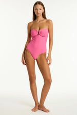 Load image into Gallery viewer, Sea Level Spinnaker U Bar Bandeau One Piece
