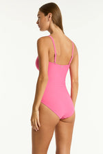 Load image into Gallery viewer, Sea Level Spinnaker U Bar Bandeau One Piece
