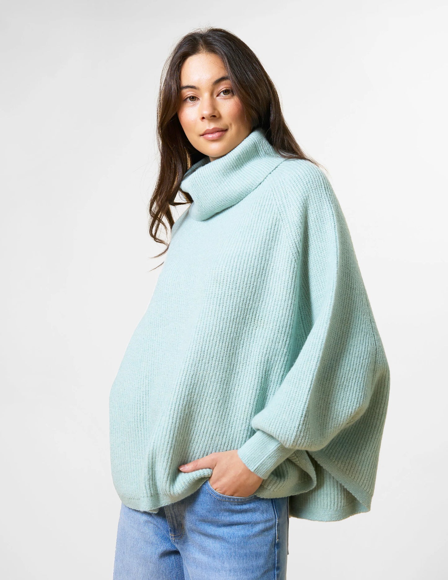 Stella & Gemma Polo Neck Poncho