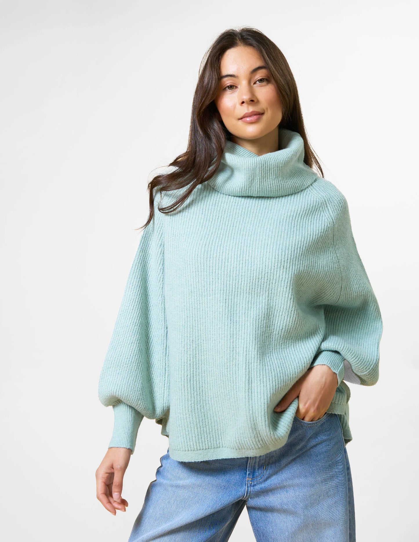 Stella & Gemma Polo Neck Poncho