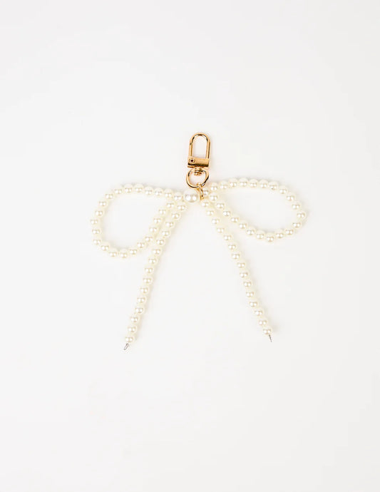 Stella & Gemma Keychain -Pearl Bow