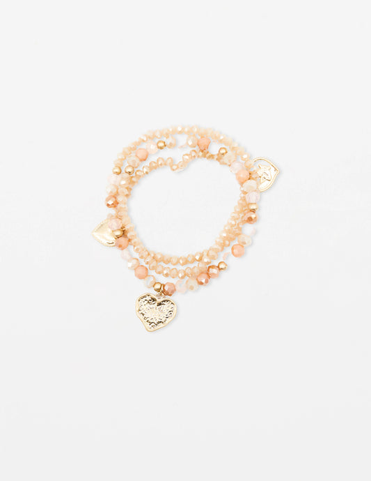 Stella & Gemma Heart Charm Bracelet