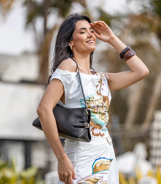 Black Caviar Messina East West Crossbody Bag