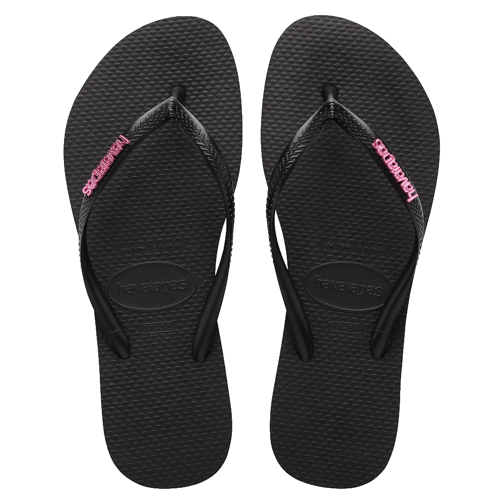 Havaianas Slim Metal Logo Crystal