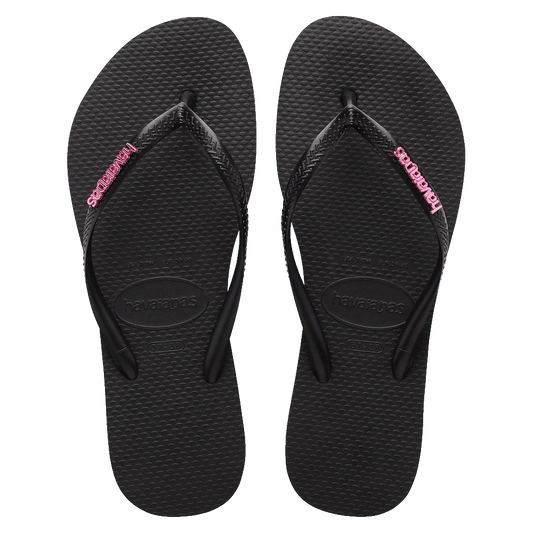 Havaianas Slim Metal Logo Crystal