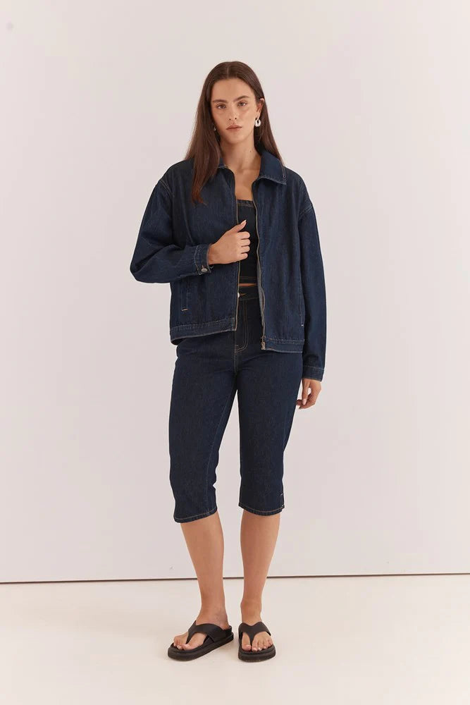 SASS Kumi Zip Denim Jacket