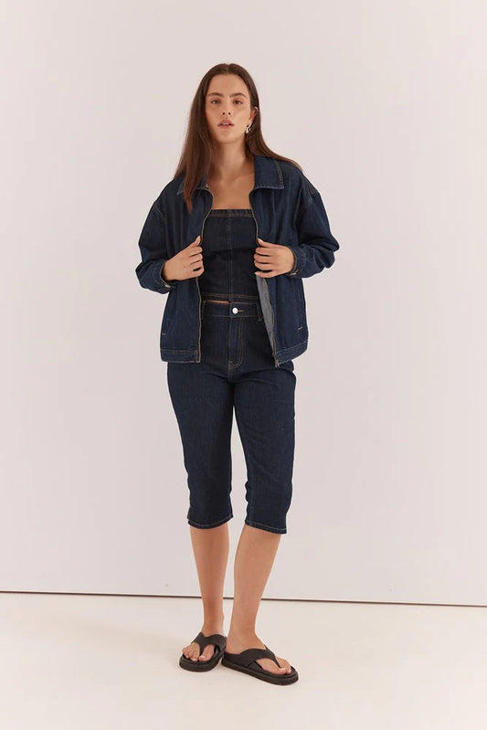 SASS Kumi Zip Denim Jacket