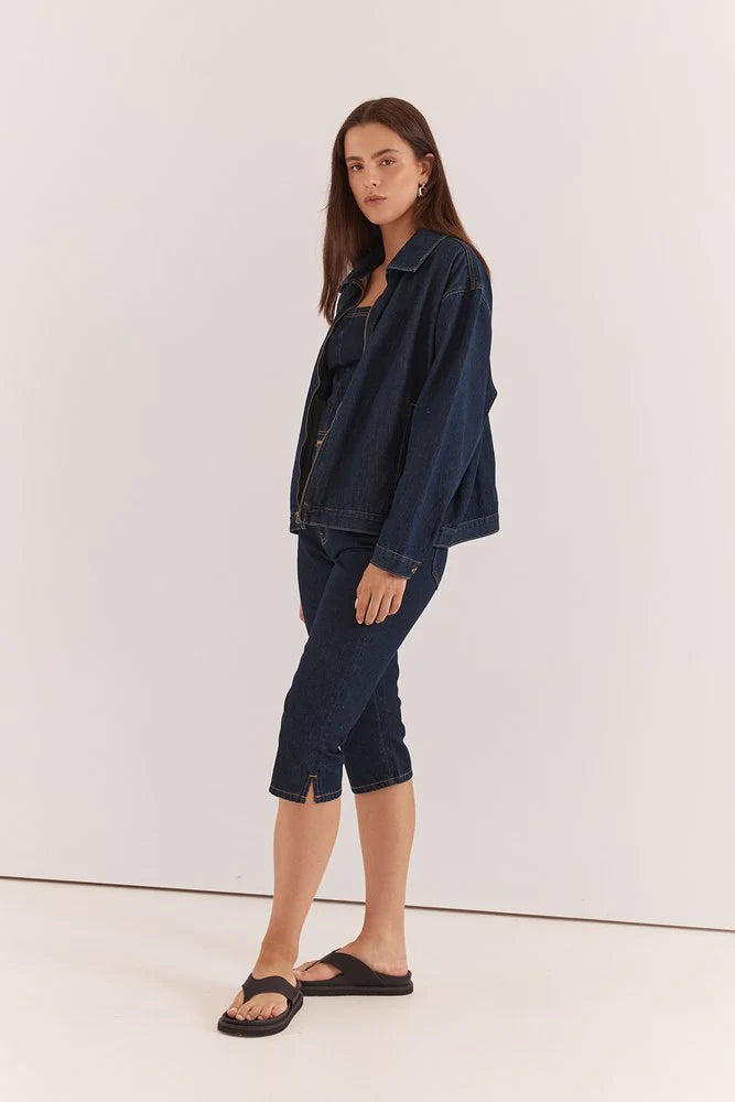 SASS Kumi Zip Denim Jacket