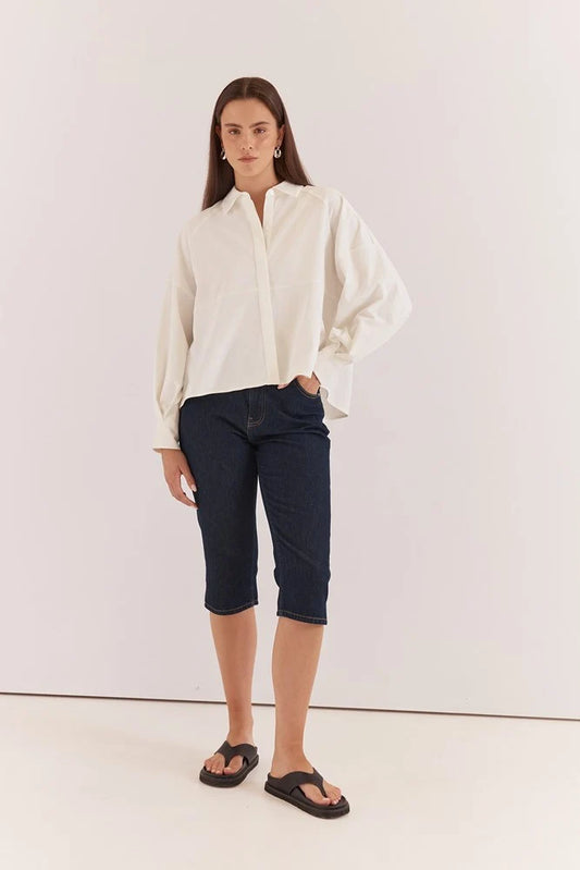 SASS Lela Denim Pedal Pusher