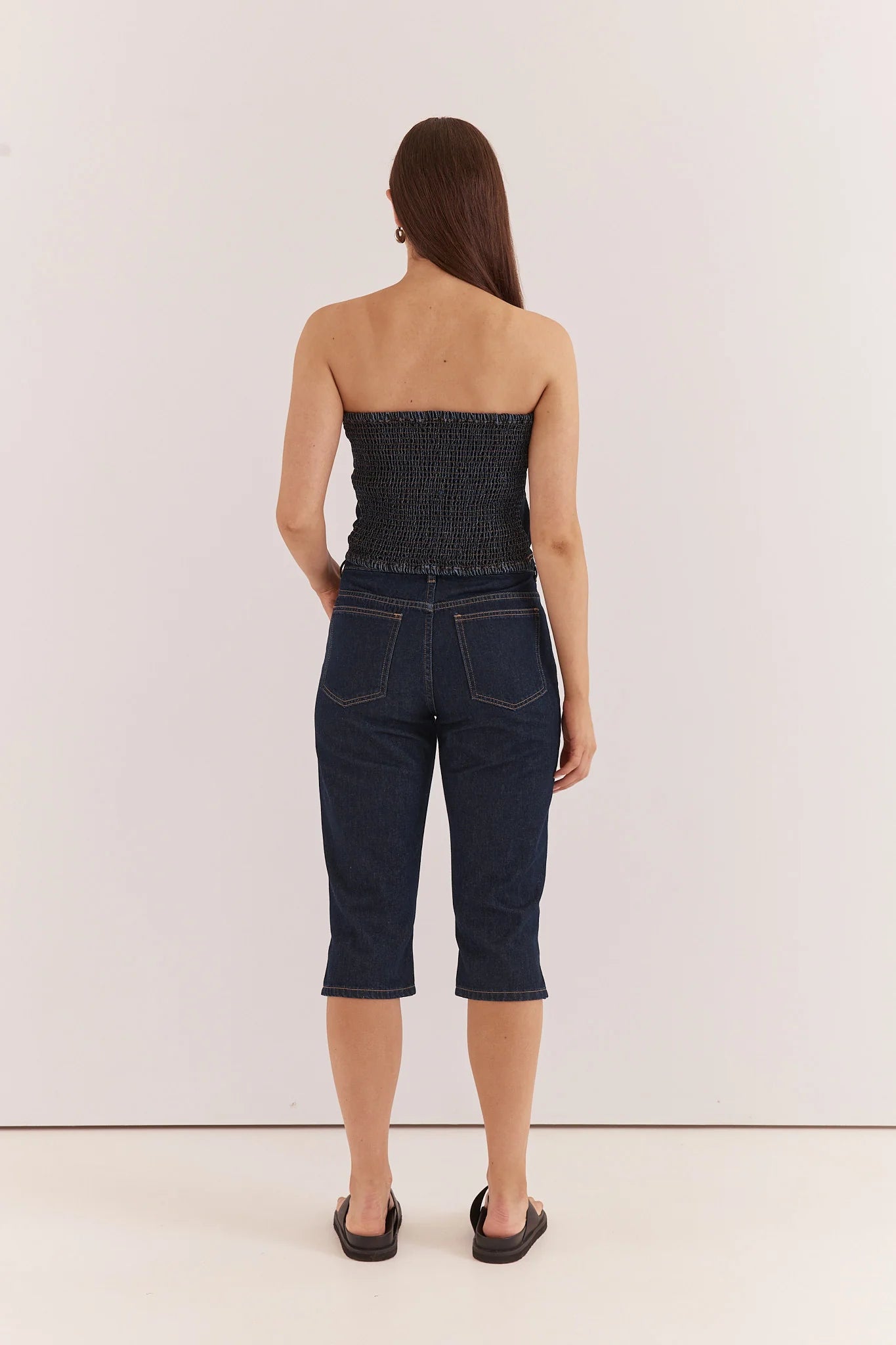 SASS Lela Denim Pedal Pusher
