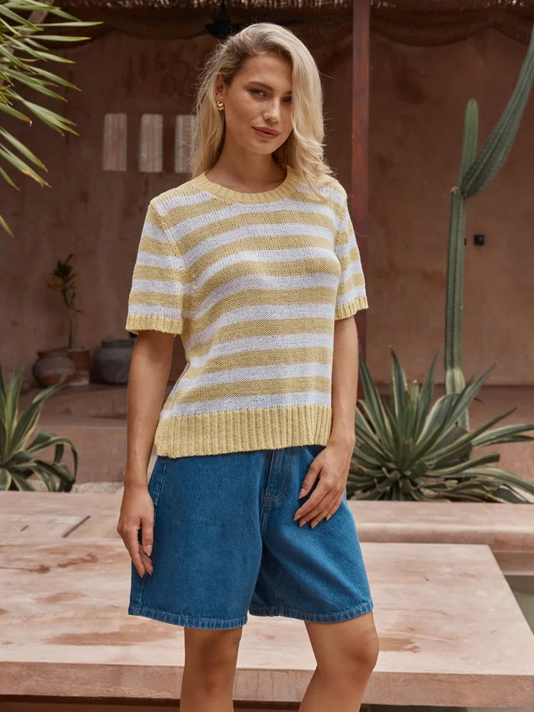 Sass Jules Stripe Tee