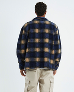 Load image into Gallery viewer, Stussy Shadow Plaid Sherpa Zip Shirt
