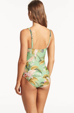 Load image into Gallery viewer, Sea Level Swim Australia- Lost Paradise Cross Front One Piece
