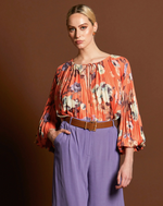 Load image into Gallery viewer, Fate+Becker Jolene Pleated Boho Blouse
