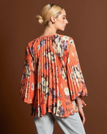 Load image into Gallery viewer, Fate+Becker Jolene Pleated Boho Blouse
