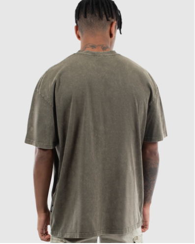 WNDRR Hoxton Vintage Fit Tee Washed Khaki