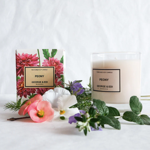 George & Edi Peony Candle