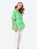 Load image into Gallery viewer, Eb&amp;Ive La Vie Pintuck Top
