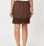 Load image into Gallery viewer, GS Ruffle Hem Linen Skirt
