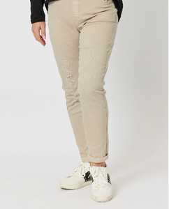 Threadz Pull On Ripped Jeans