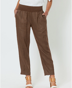 Load image into Gallery viewer, GS Ribbed Waist Linen Pant
