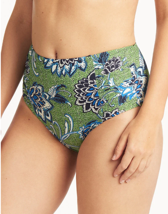 Sea Level Swim Pilgrim High Waist Gathered Side Pant