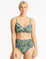 Load image into Gallery viewer, Sea Level Swim Pilgrim High Waist Gathered Side Pant
