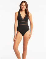 Load image into Gallery viewer, Sea Level Swim Essentials Spliced One Piece
