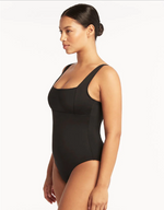 Load image into Gallery viewer, Sea Level Swim Essentials Square Neck One Piece
