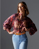 Load image into Gallery viewer, Fate+Becker Berry Kiss Blouse
