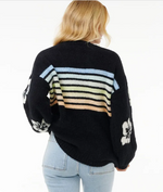 Load image into Gallery viewer, Rip Curl High Tide Hibiscus Striped Crew
