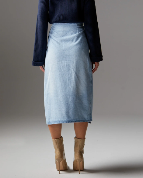 Fate+Becker Flight Denim Wrap Skirt