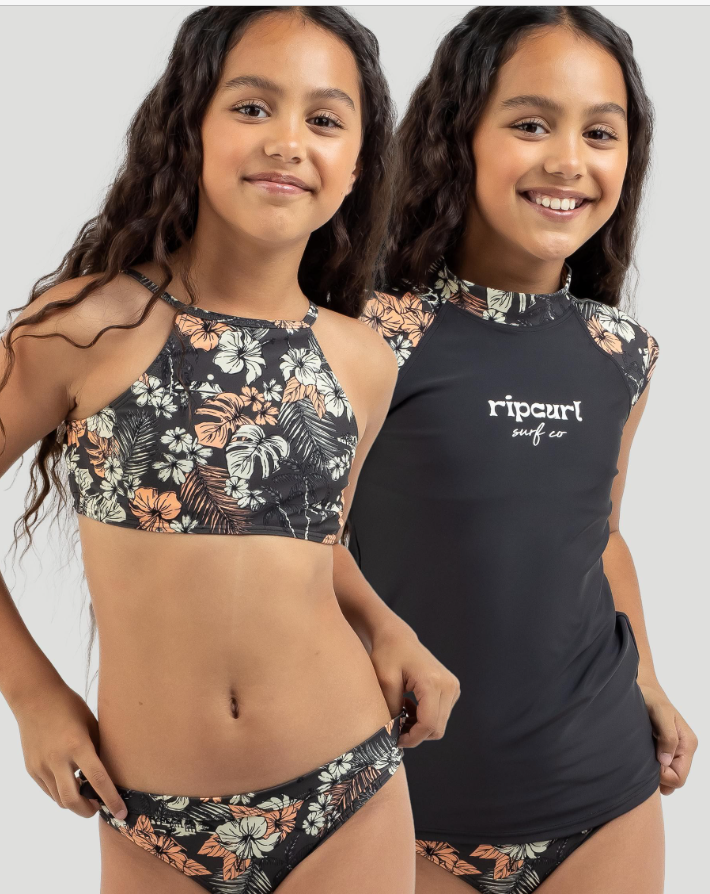 Rip Curl Cosmic Paradise SS Set-Washed Black