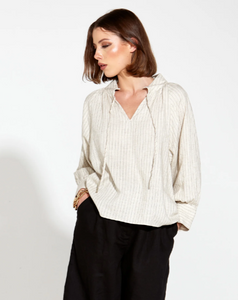 F+B Heritage Linen Batwing Blouse