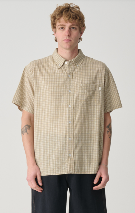 S-DOUBLE Stock Check Classic S/S Shirt