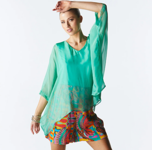 Fate + Becker Blossoming Silk Top