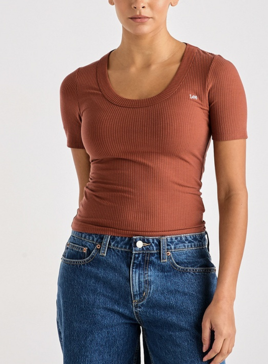 Lee Scoop Slim Rib Tee