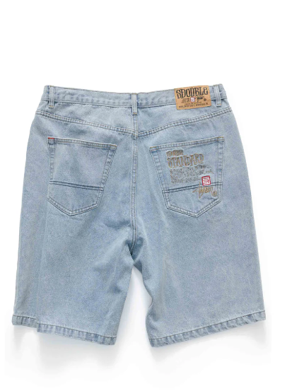 S-Double Emb 5 Pocket Short