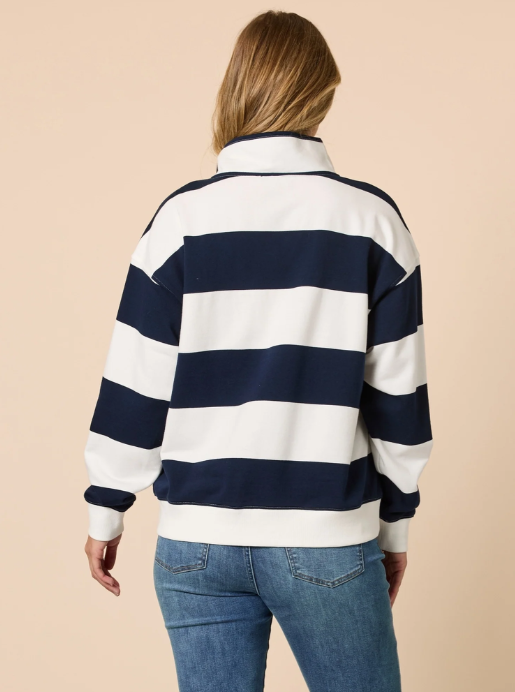 Threadz Varsity Stripe Sweatshirt